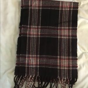 Black plaid scarf